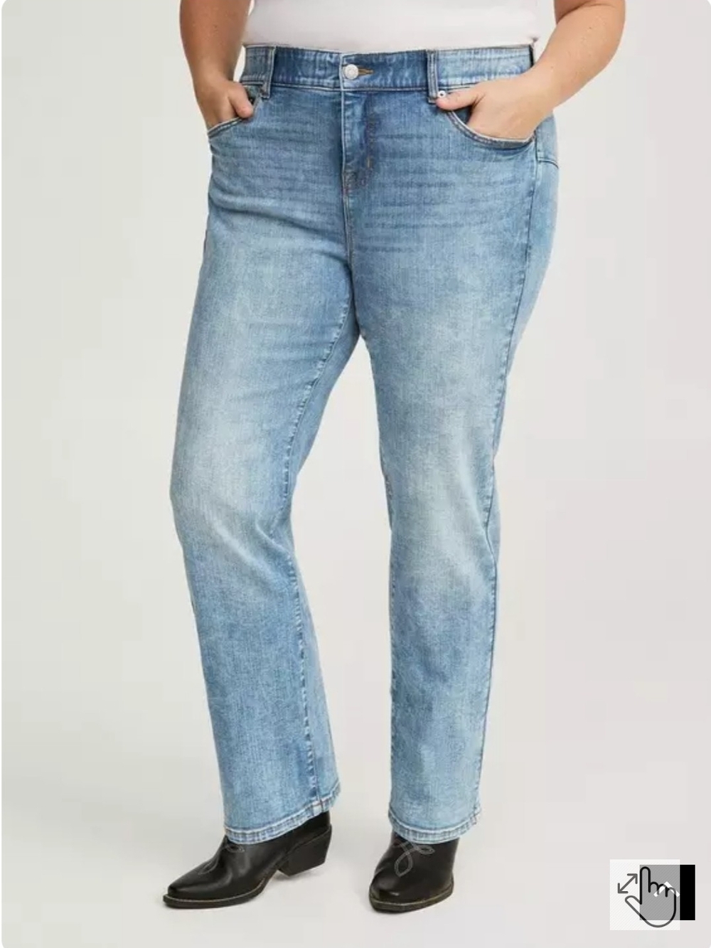 Torrid 16R Light Blue Denim Straight-Leg stretch Women’s Jeans